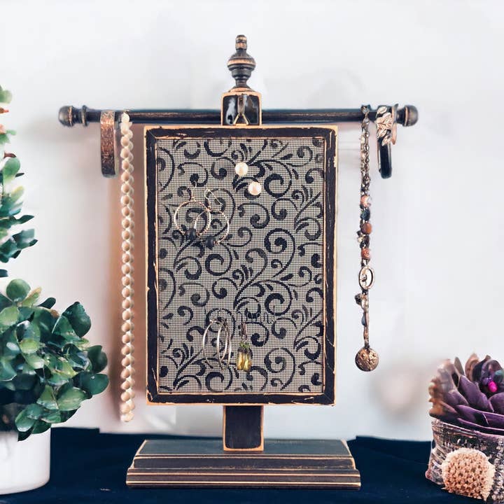 Suporte Clássico para Brincos - Design Curlz por atacado de Earring Holder Gallery