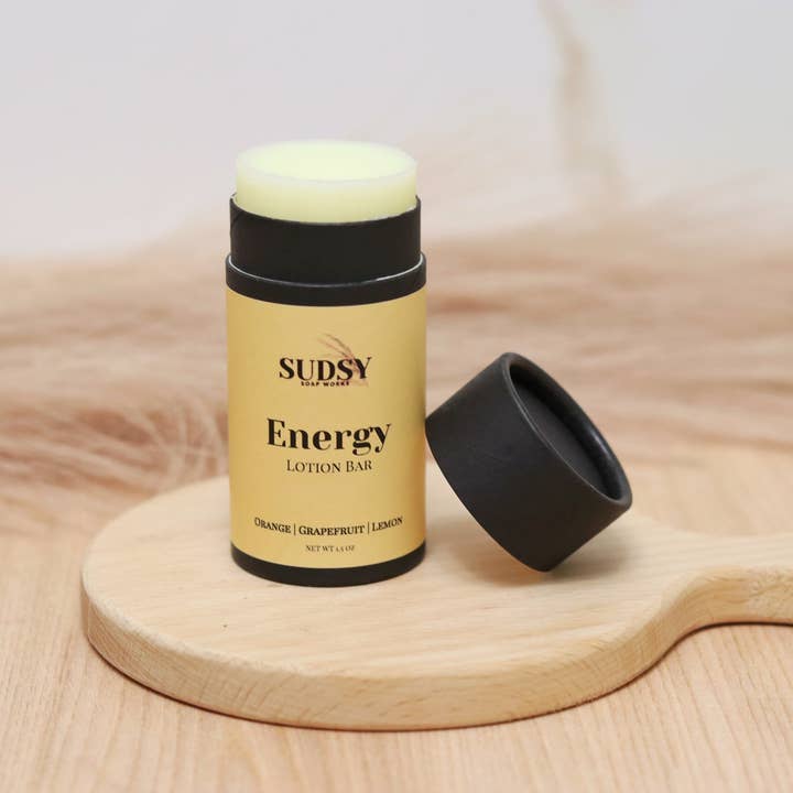 Sudsy Soap Works LLC - Wholesale Solid Lotion - Energy Lotion Bar