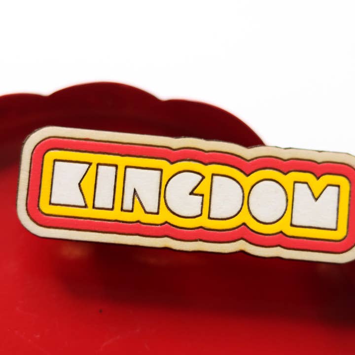 Handcrafted Wooden Hairclip- Kingdom for wholesale by Ivy Lena