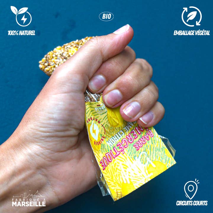 bAAM! - Wholesale Snack Bar - Organic energy bar (40g) - SESAME LEMON 🍋2