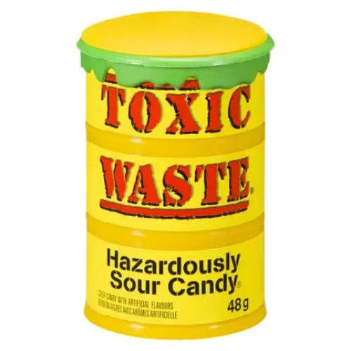 Echo Sales Canada - Wholesale Hard Candy - Toxic Waste Hazardously Sour Candy- 48g  12 units1