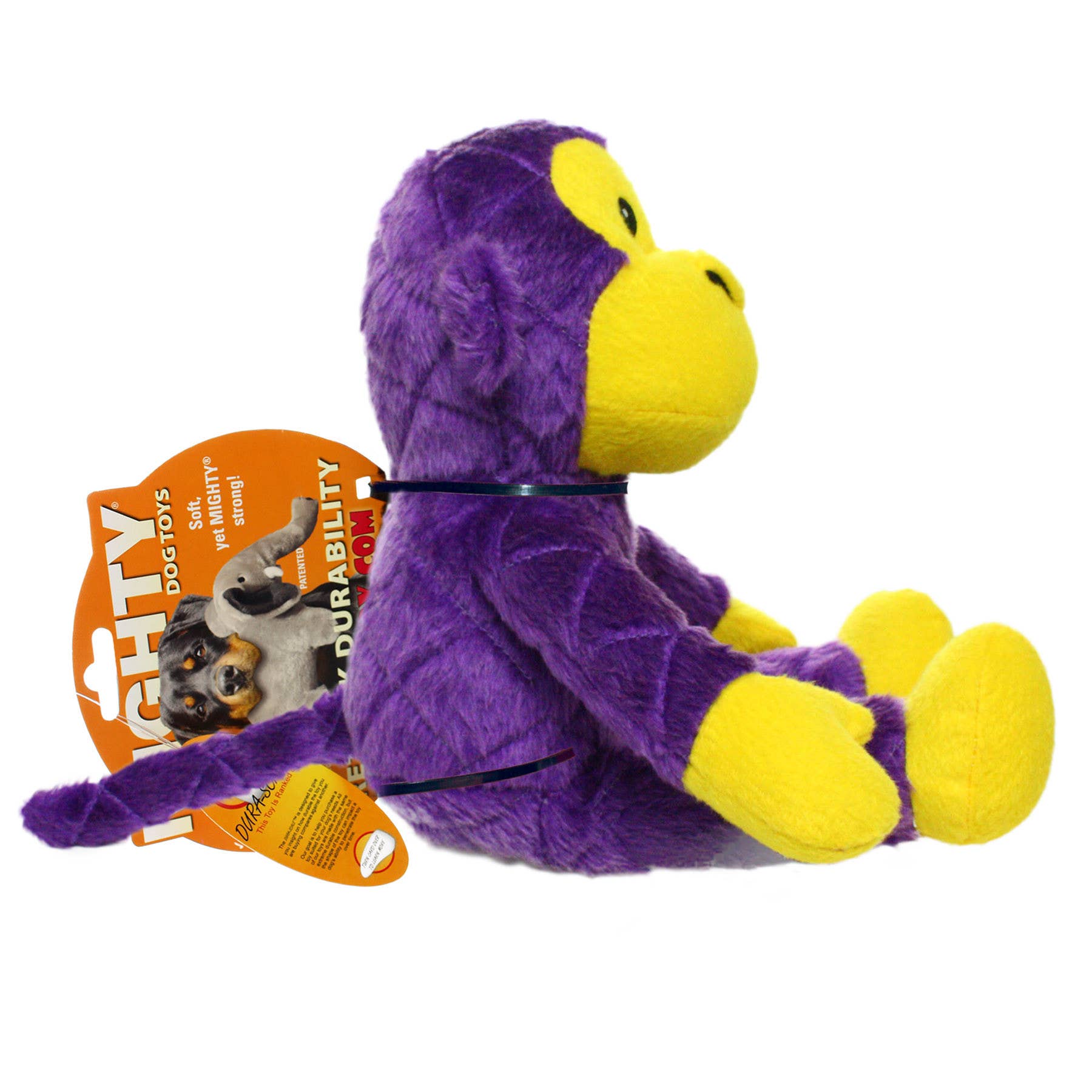 Tuffy Dog Toys - VIP Products - Wholesale Pet Squeaky Toy - Dog - Mighty Safari Monkey - Purple, Plush, Squeaky Dog Toy6