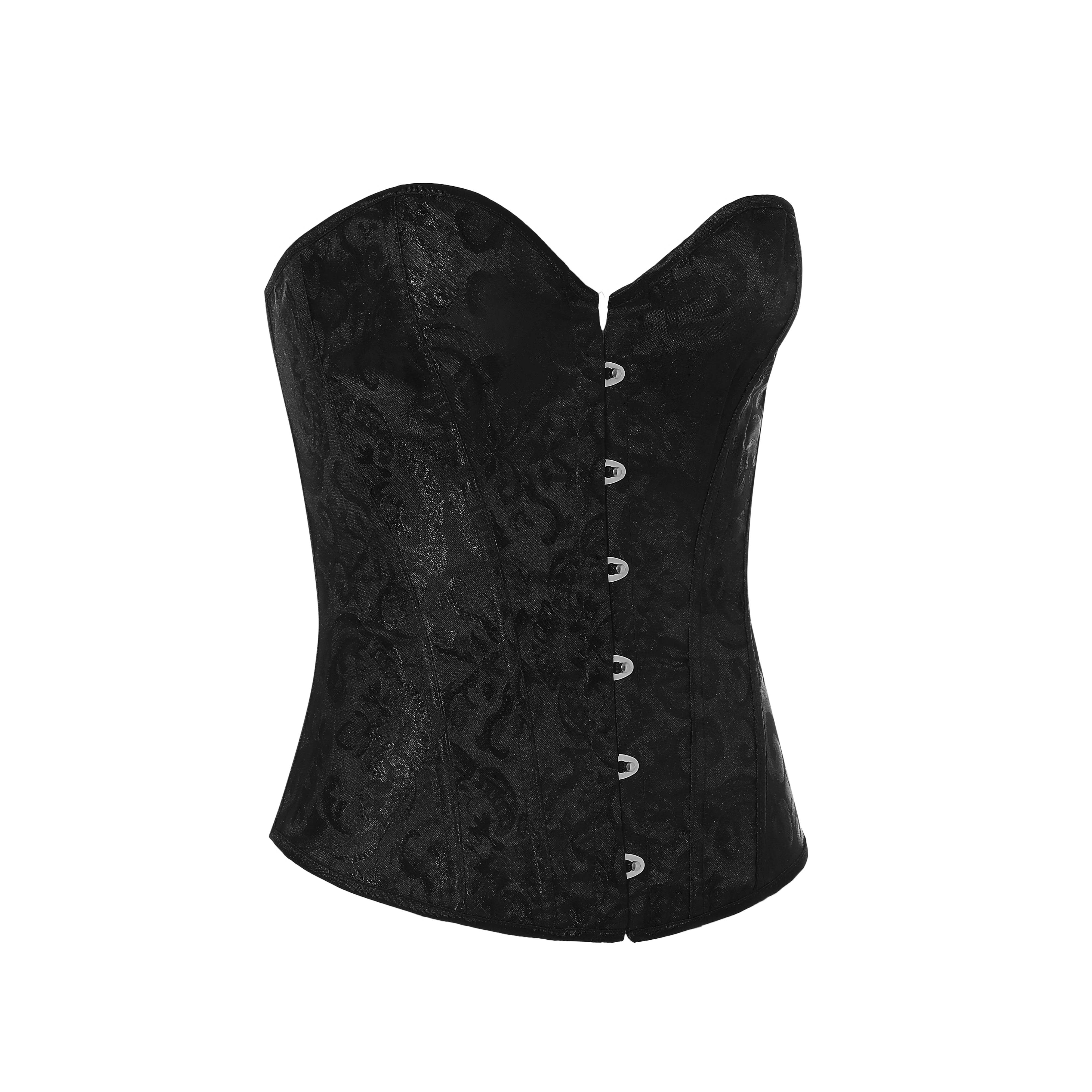 We-vibe - Wholesale Corset - Women's - Gothic Vintage Jacquard Waist Guard Corset Set2