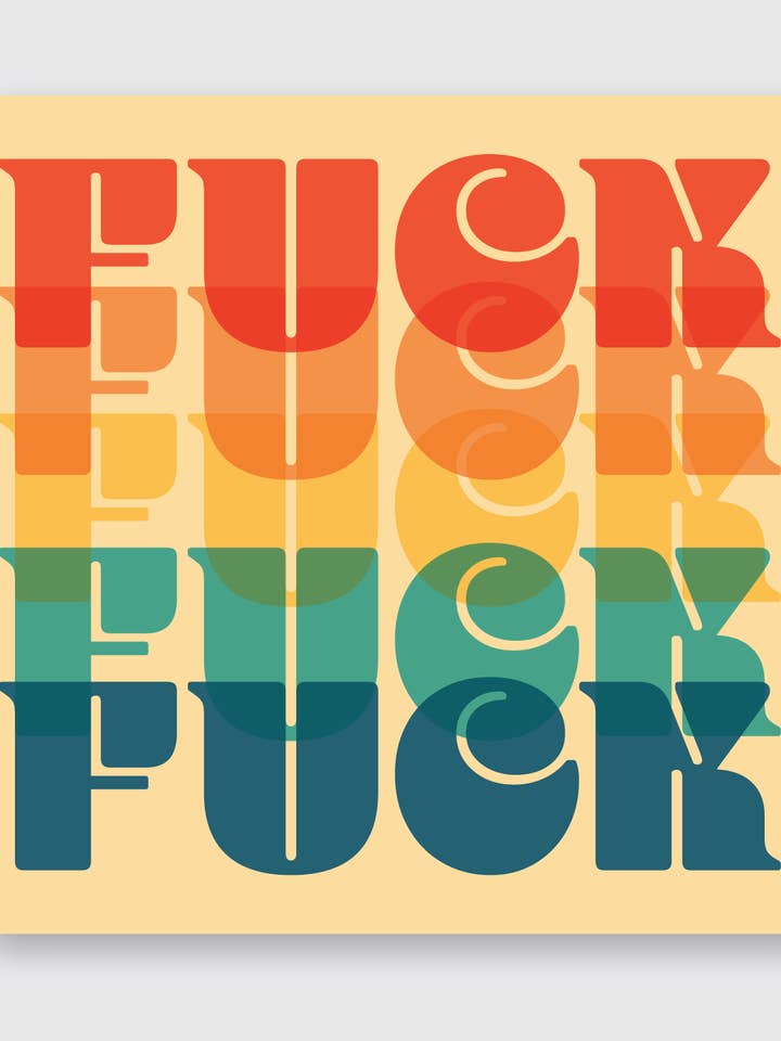 F Word-sticker voor wholesale door Pike Street Press