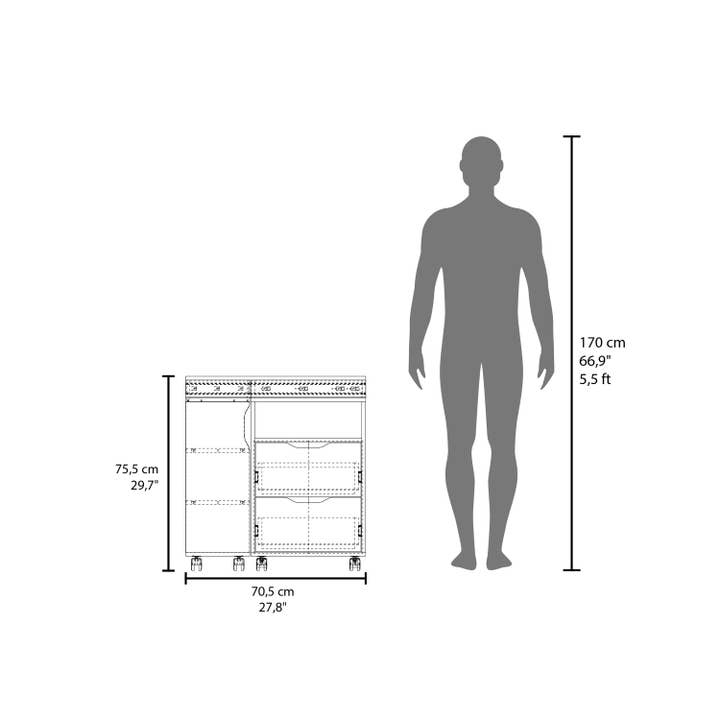 White Dark Walnut Extendable Desk San Diego for Office for wholesale on Faire6