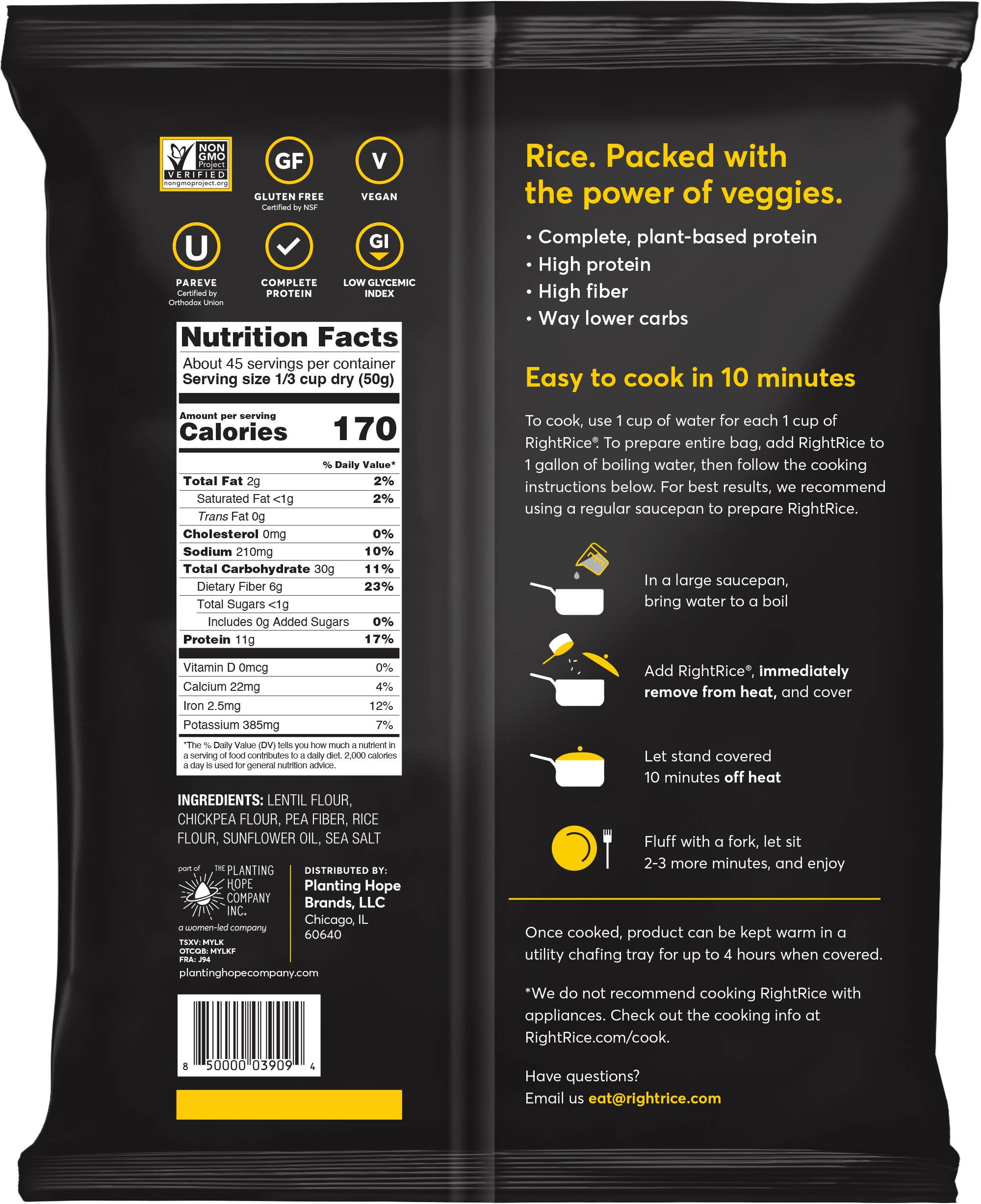 RightRice - Wholesale Rice - 5lb Original RightRice Multi-Serve Bag1