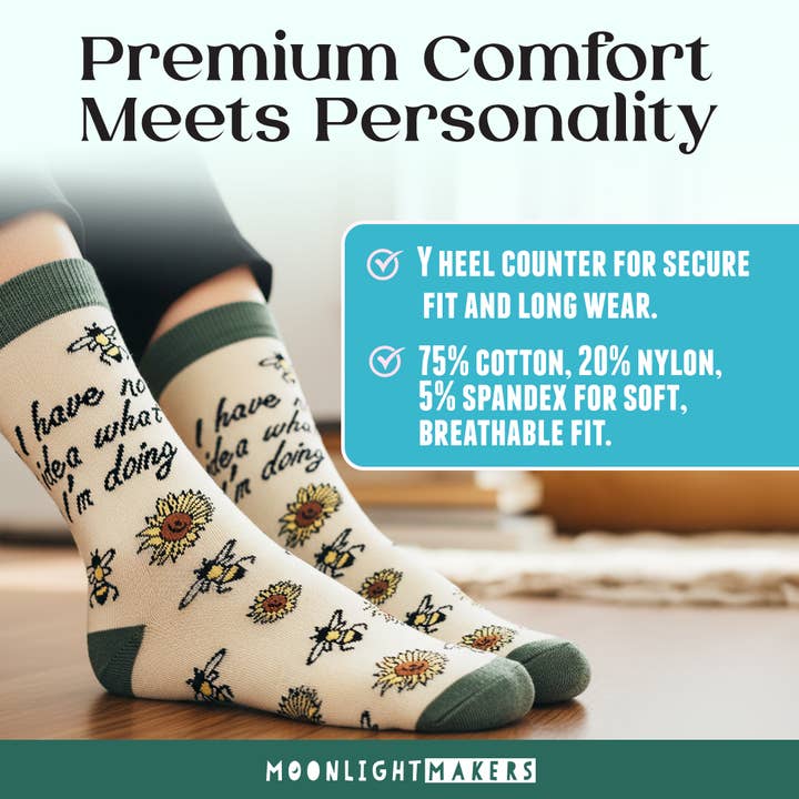 Moonlight Makers - Wholesale Socks – Unisex - I Have No Idea What I'm Doing - Unisex Socks - CLOSEOUT SALE6