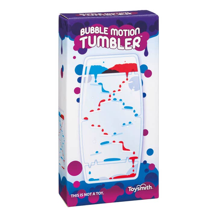 Bubble Motion Tumbler, Colors Vary, Soothing, Stress Relief for wholesale by Toysmith