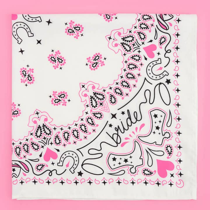 xo, Fetti - Wholesale Bandana - Women's - Bachelorette Bride Rodeo Bandana, Western, Bridal Gag Gift1