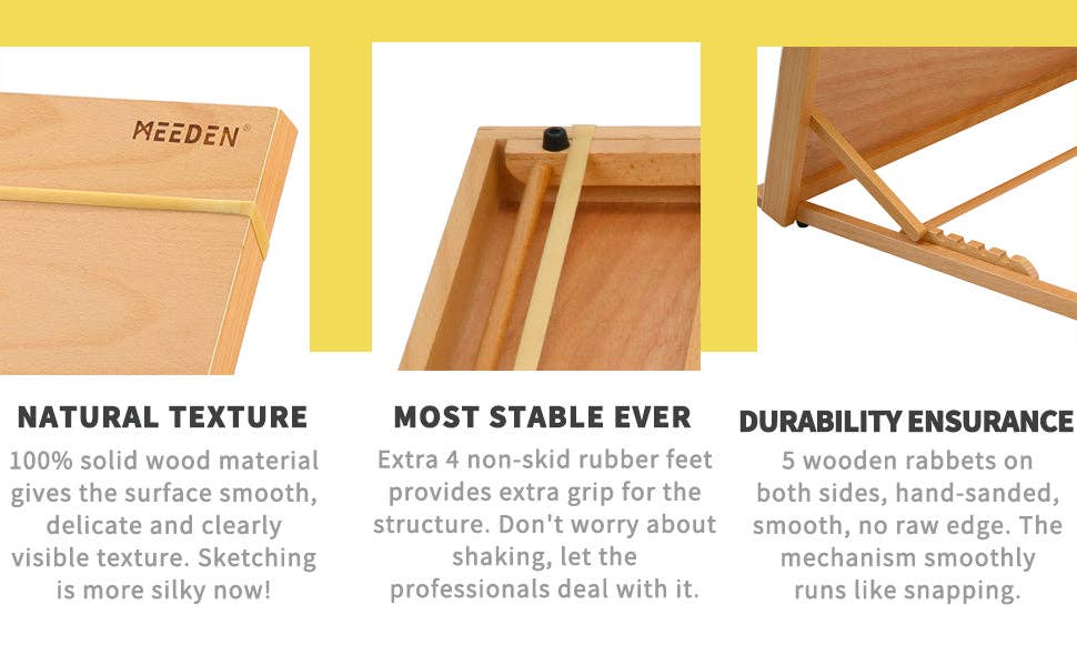 Pintar Art Supply - Venta al por mayor Caballetes - Caballete de mesa portátil y ajustable MEEDEN10