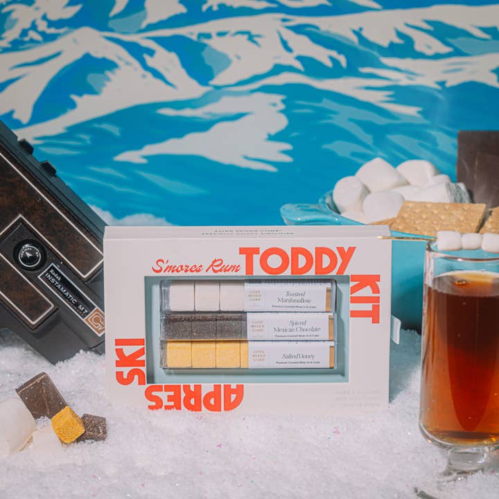 TEASPRESSA | LUXE Mixer Cube - Wholesale Cocktail Mix/Syrup - BF Apres Ski - S'Mores Rum Toddy Kit2