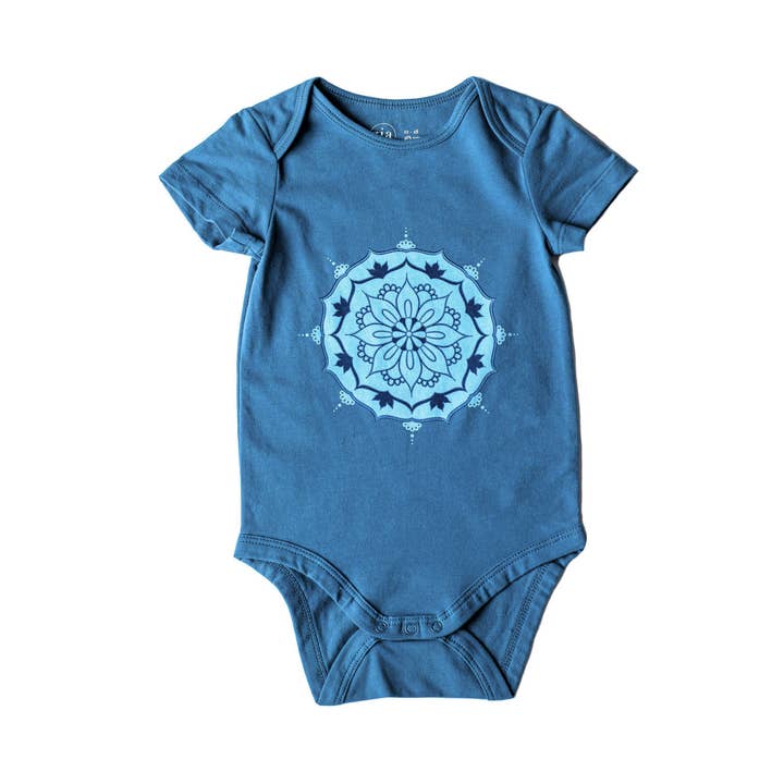 Akaash Short Sleeve Onesie - Mandala for wholesale by Zia NYC