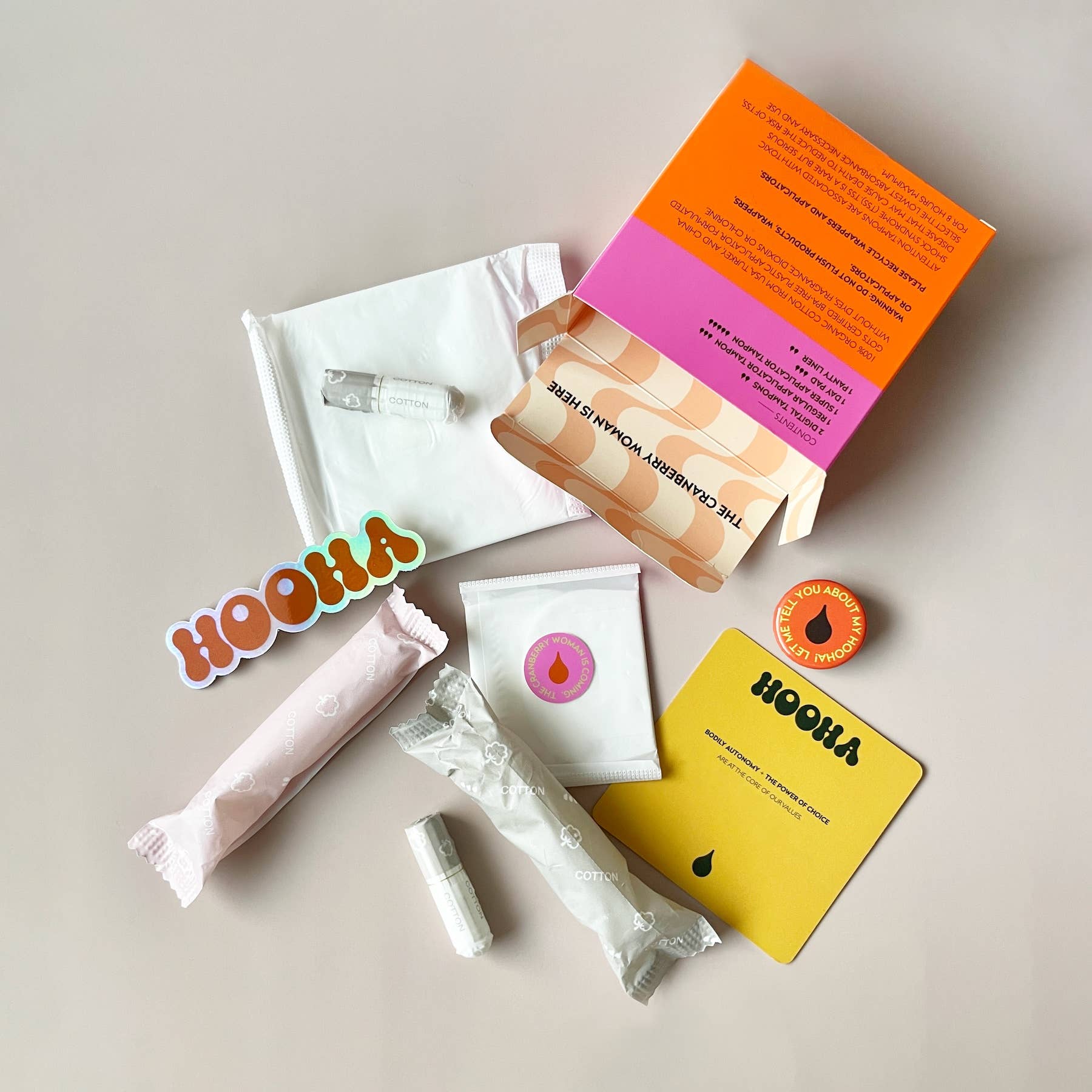 Hooha – wholesale Tampon – The Hooha Box - Assorted Period Products2