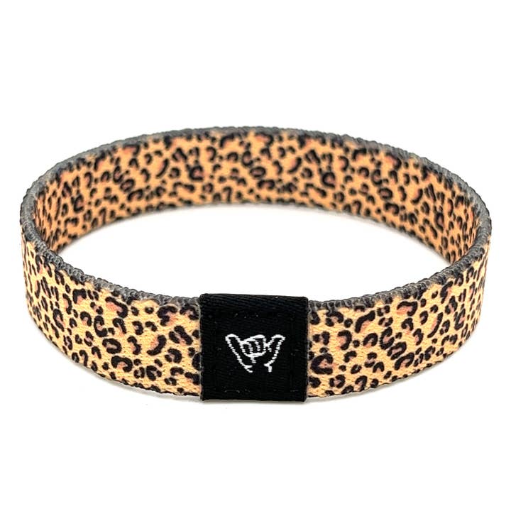 Hang Loose Bands - Wholesale Woven/Braided Bracelet - Leopard Print Wristband Bracelet1