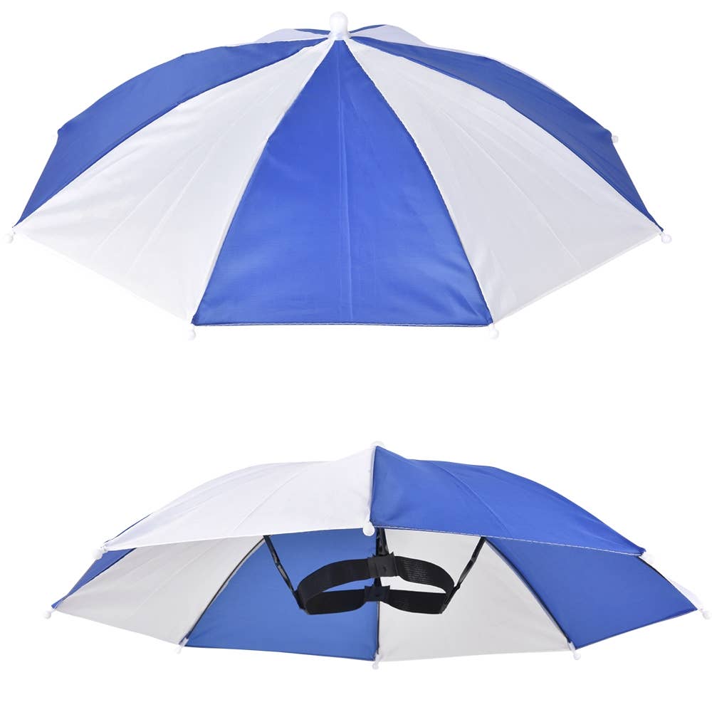 La Luna Bella - Toys – wholesale Classic toy – Kids – Blue And White Umbrella Hat 20"- LLB Toys3