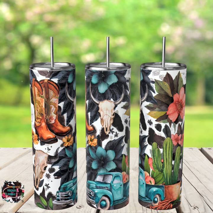 Bicchiere Western in pelle bovina per la vendita all'ingrosso da parte di Rockin K and Double J