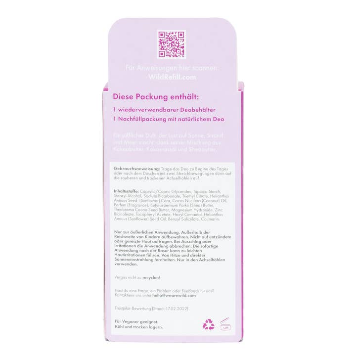 Wild – wholesale Deodorant – Unisex – Deo DE Purple/Coconut (8 Pack)2