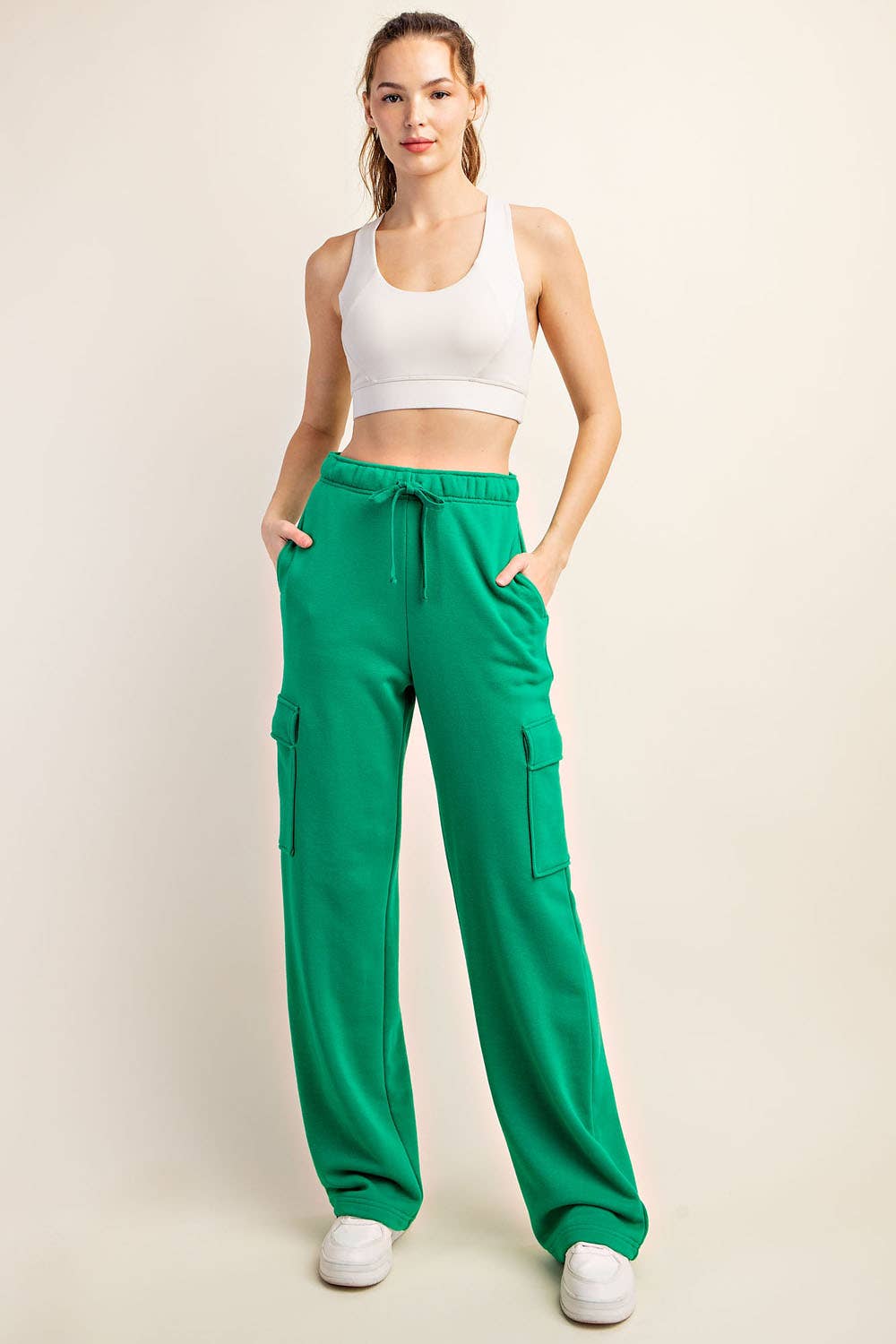 Rae Mode - Wholesale Pants - Women's - FRENCH TERRY STRAIGHT CARGO SWEATPANT51