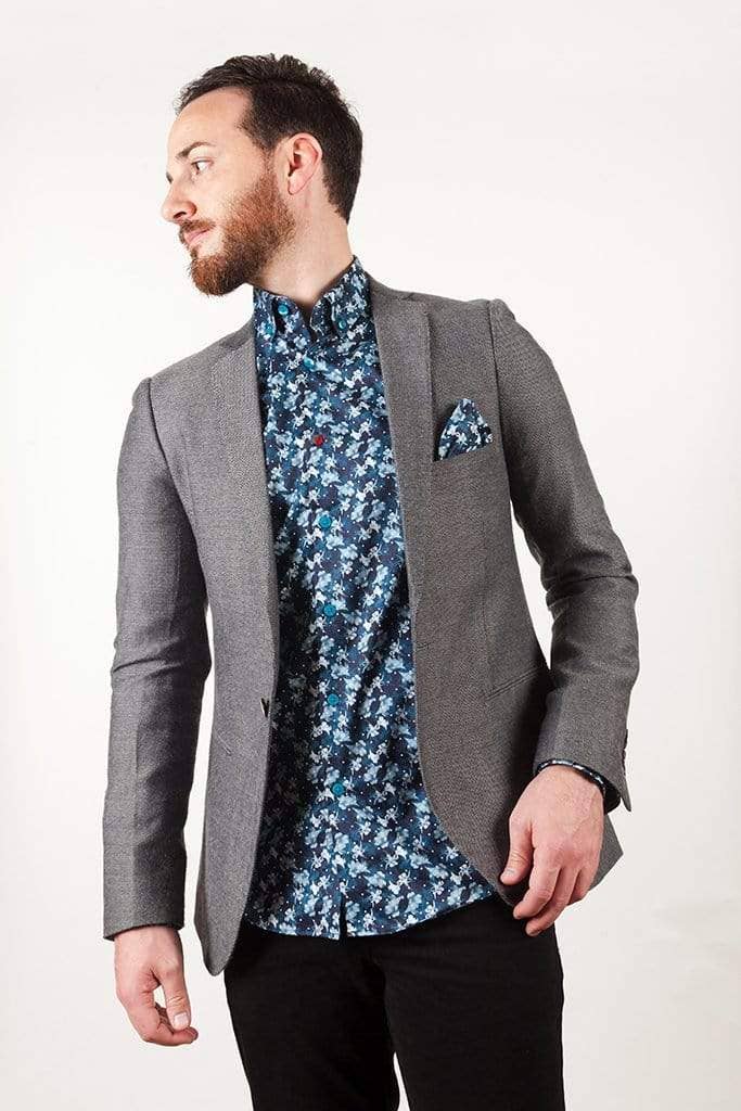 Aayat Menswear - Vente Chemise à col boutonné – homme - CHEMISE À FLEURS POUR HOMME À COL BOUTONNÉ7