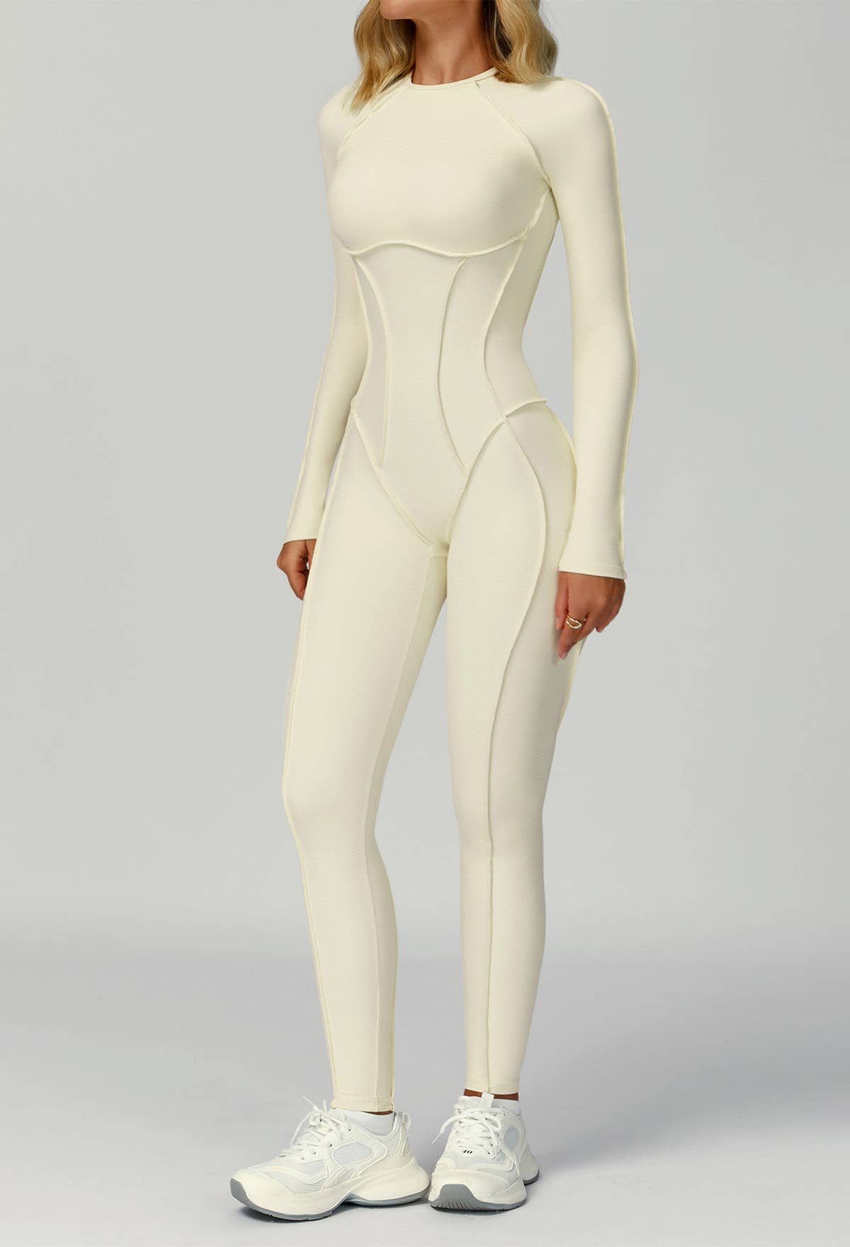 Crave by FW – wholesale Unitard – Dam – Långärmad rygglös yoga one-piece jumpsuit15