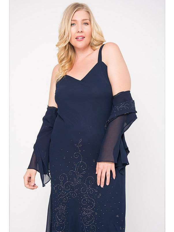 Kos Couture - Wholesale Jurk - Dames - R&M Richards RM158260 Formele lange jurk voor moeder van de bruid2