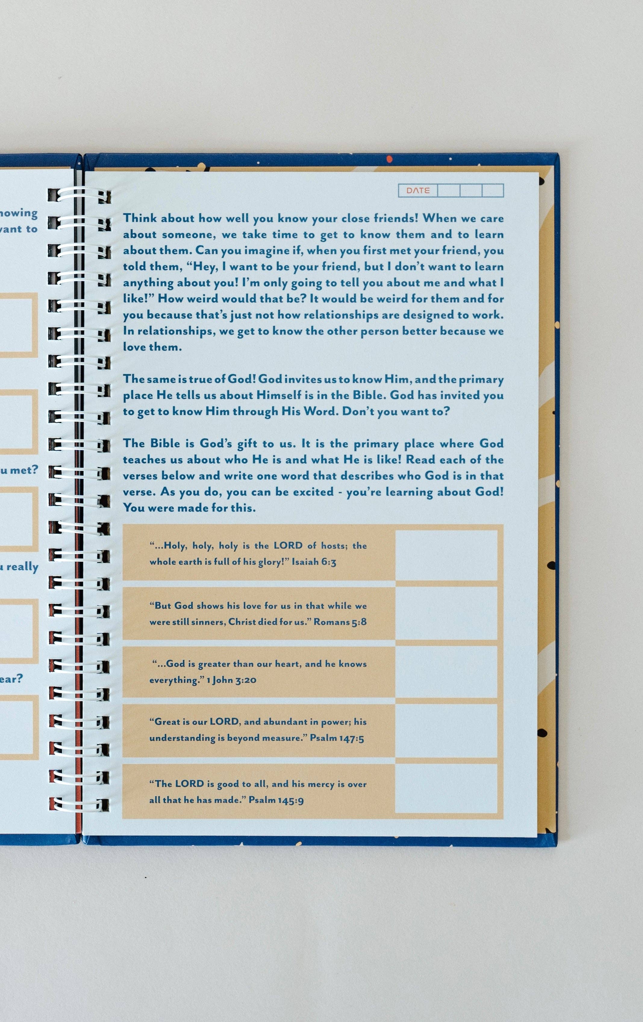 Tiny Theologians – Großhandel Tagebuch – Kinder – Jungen, die Gott suchen: Geführtes Tagebuch3