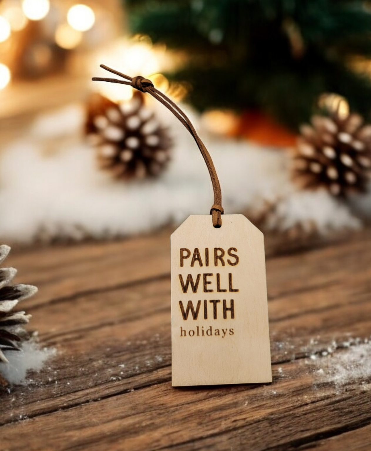 Ellie Joe Design Co – Cartão de presente por atacado – Tag de vinho de natal5