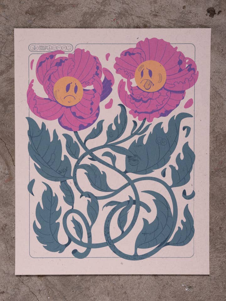 "Takes Two," 10"x14" Art Print for wholesale by Daytime Friends