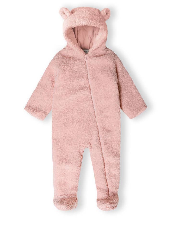 Baby sherpa sneeuwpak met oren lichtroze 0-24m voor wholesale door Minoti sp. z o.o.