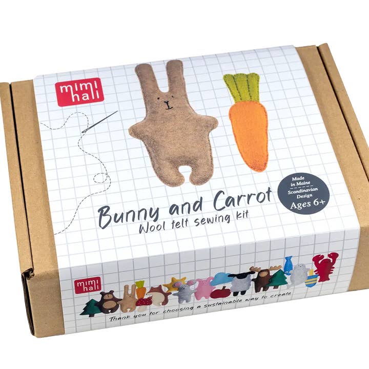 Mimihali - Wholesale Craft Sewing Kit - BUNNY and CARROT felt sewing kit for kids4