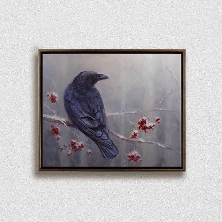 Whitworth Gallery - Wholesale Painting/Drawing - Winter Raven Painting on Canvas5