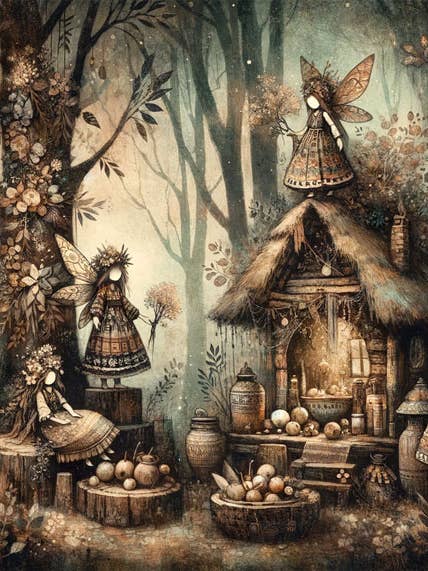 Impressão artística do Fairy Camp por atacado de Mowbi