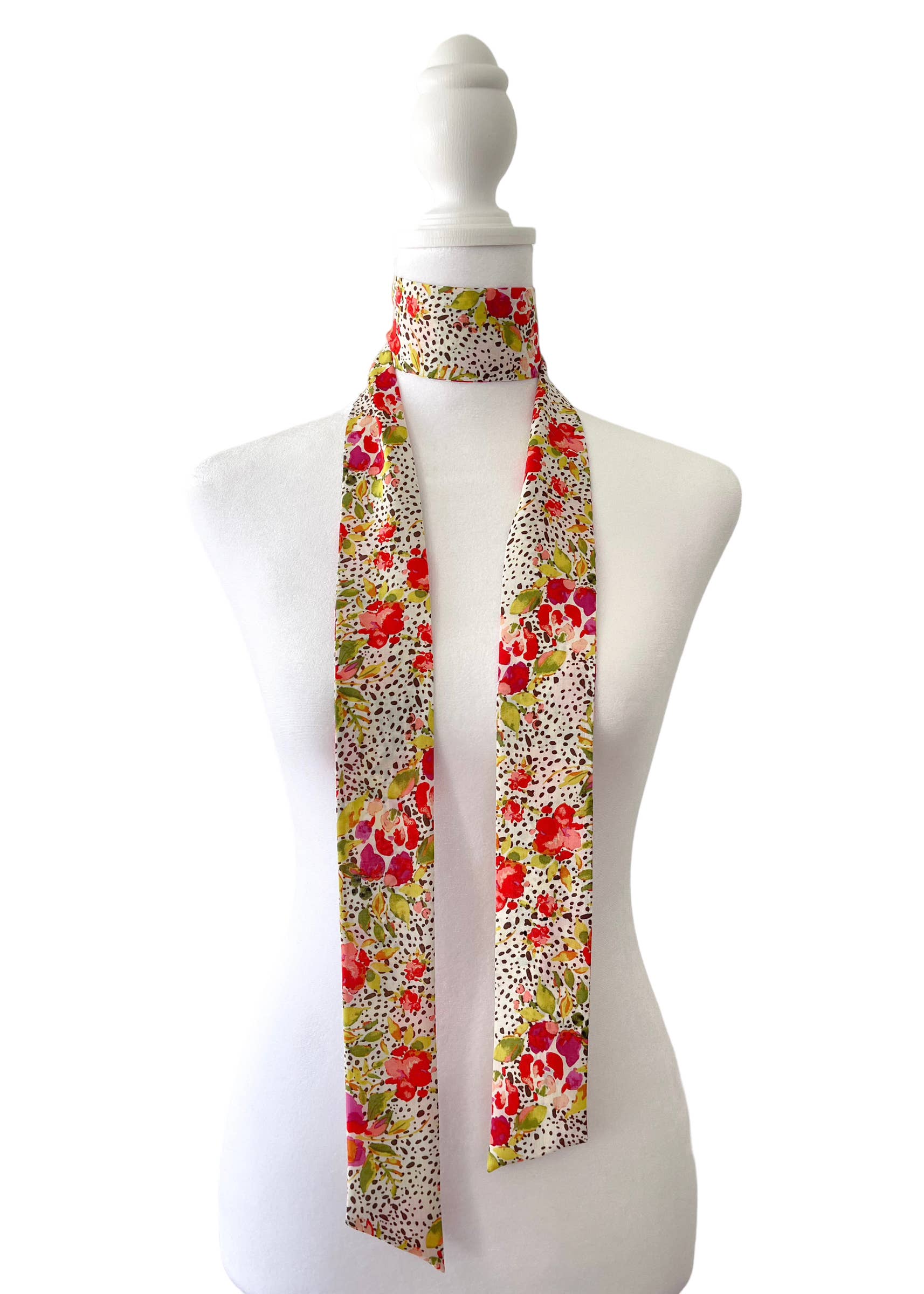 Melissa Velia – wholesale Scarf – Women's – Spotted Garden Bow Scarf | Classic2