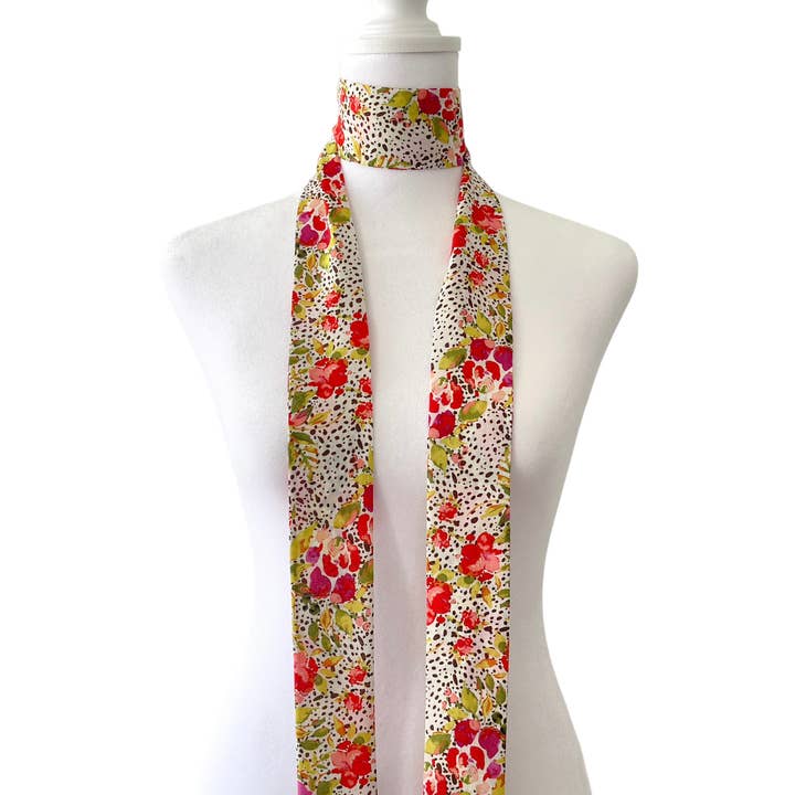 Melissa Velia – wholesale Scarf – Women's – Spotted Garden Bow Scarf | Classic2
