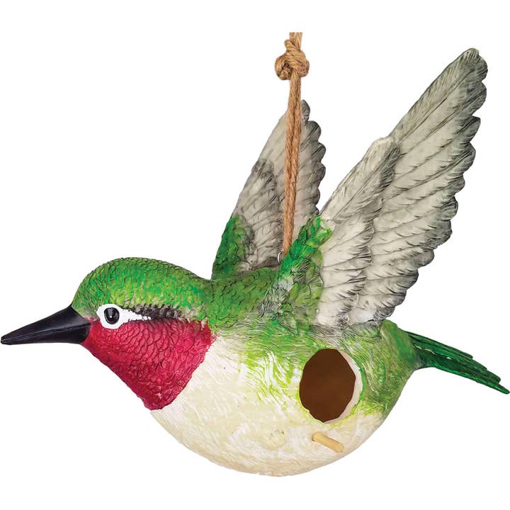 Hummingbird Birdhouse for wholesale by Spoontiques, Inc