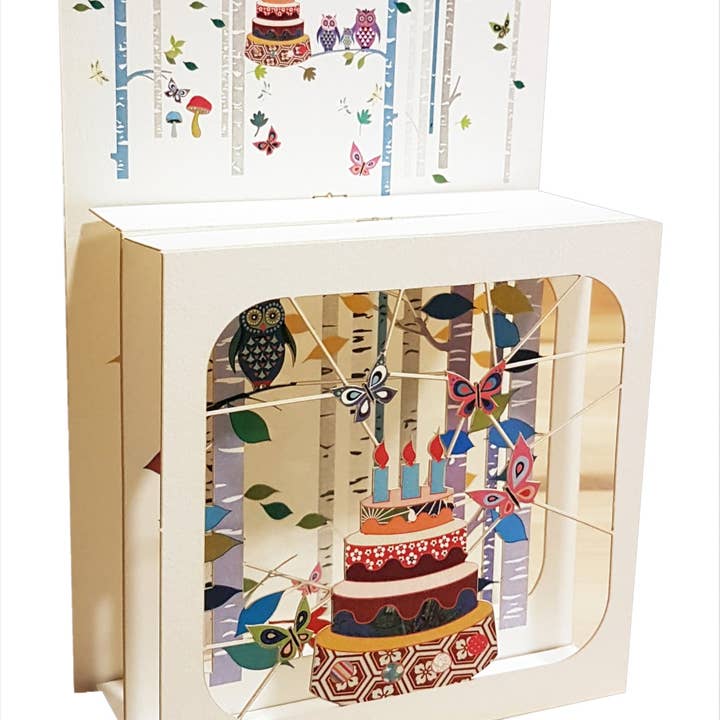 Shadywood Designs - Wholesale Birthday Card - Birthday Cake Magic Box Pop Up Card