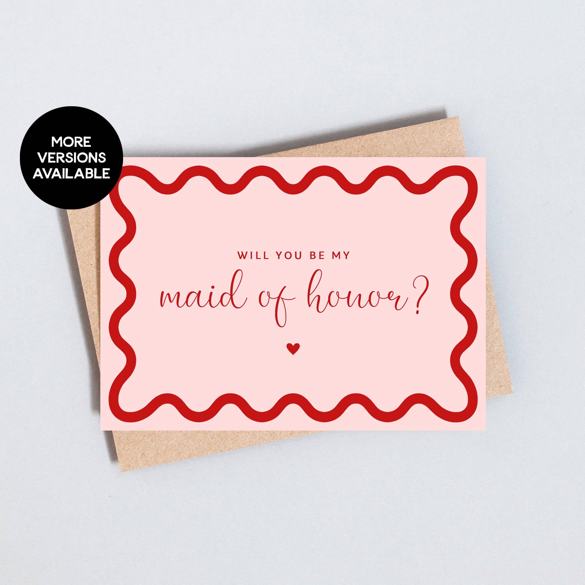 The Type Club – wholesale Bridesmaid card – Bridesmaid Maid Of Honour / Honor Proposal Greeting Card2