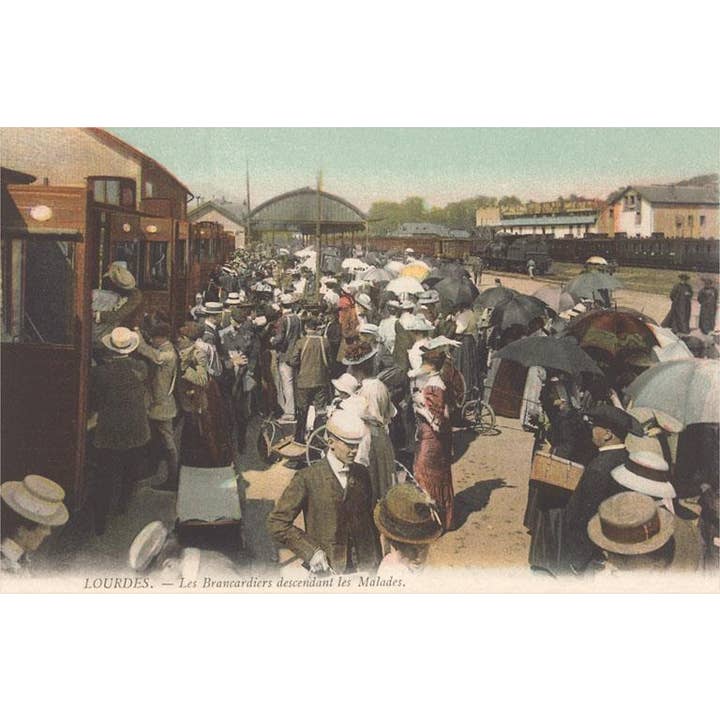 Found Image Press - Wholesale Sticker - Sticker FF-332 Crowds at Lourdes