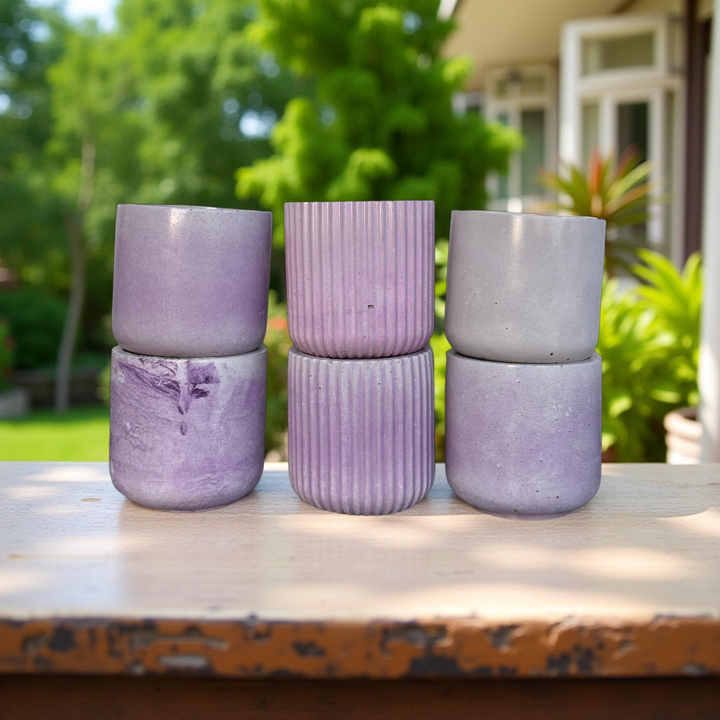Colourfuljoy Designs - Wholesale Jar/Filled Candle - Candle empty jars/ Cement vessels/ Empty candle container 3