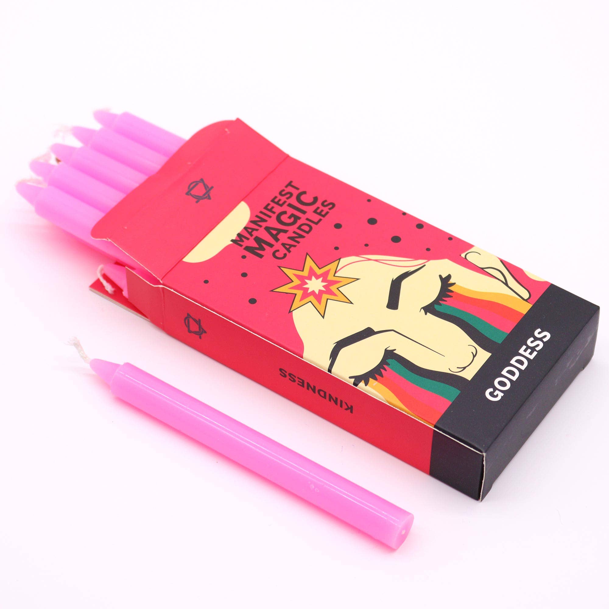 Ancient Wisdom - Wholesale Tapered Candle/Candlestick - Manifest Magic Candles (set of 12) - Goddess5