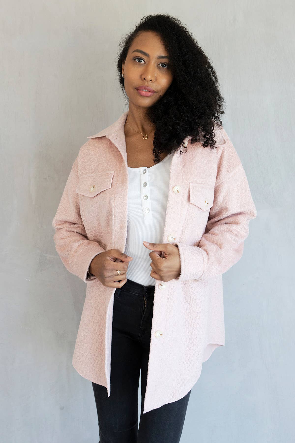 Jen & Co. - Wholesale Jacket - Women's - JKT2206 Lyric Knit Textured Jacket w/ Faux Pockets1