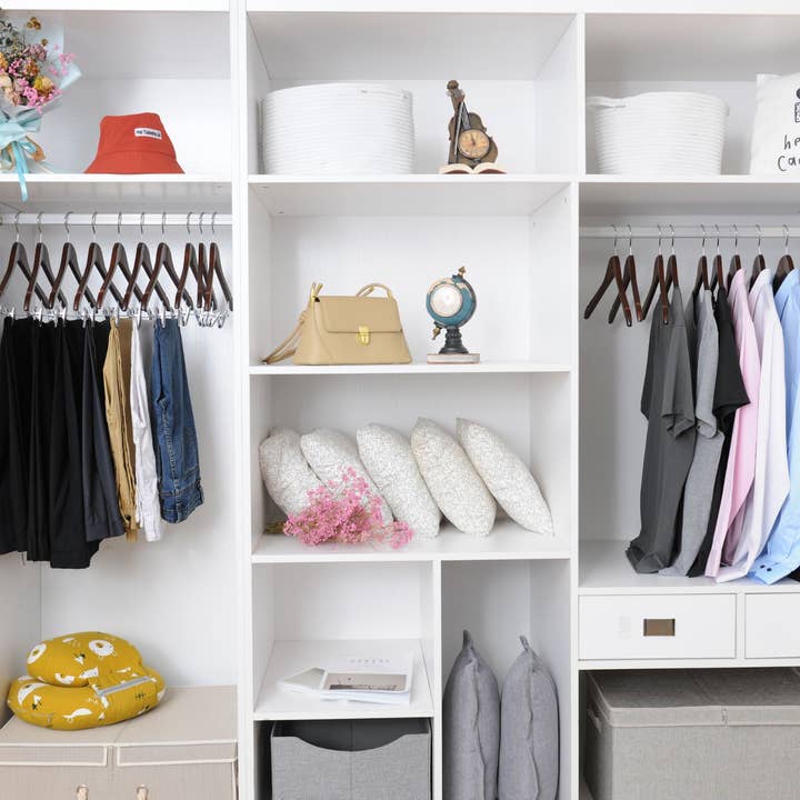 Quality Hangers - Wholesale Clothes Hangers - W021 Semi Curved Wooden Hangers, 17.5" Walnut - 80 Hangers13