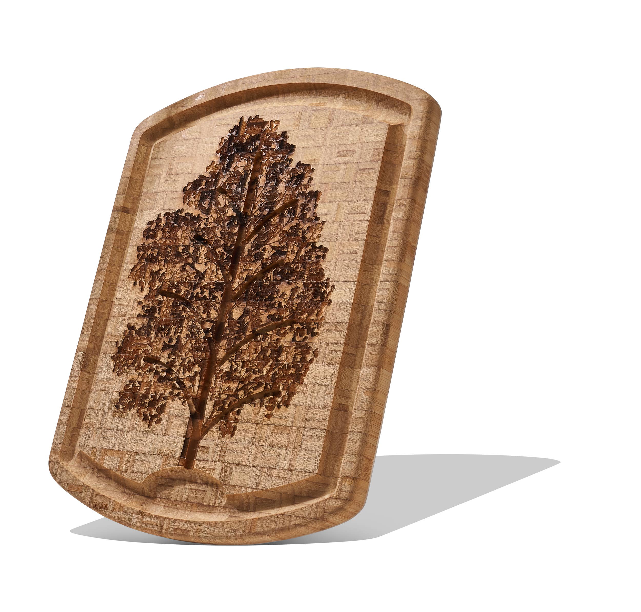 Totally Bamboo - Wholesale Cutting Board - Family Tree Carving Board with Juice Groove2