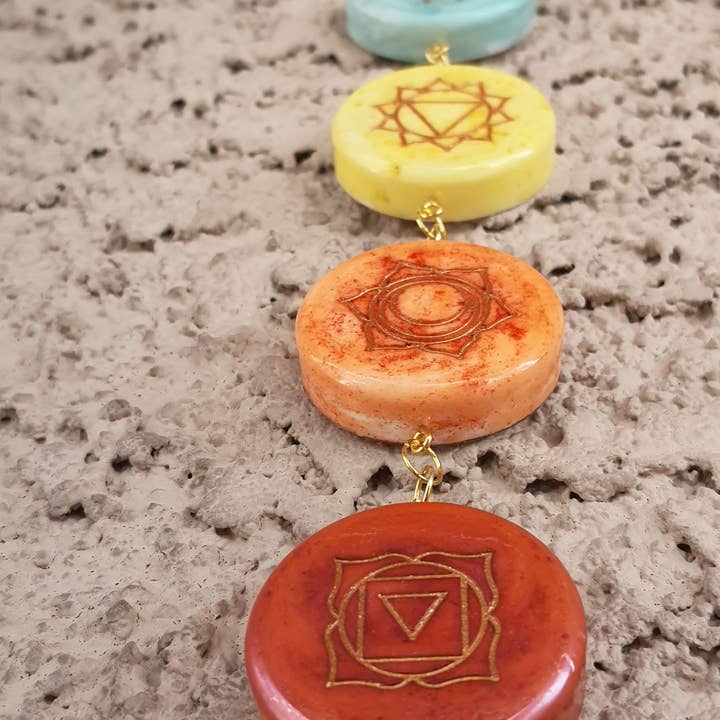 Weeds and Witchery – Arte de parede dimensional/3D por atacado – Adorno de parede de resina dos chakras2