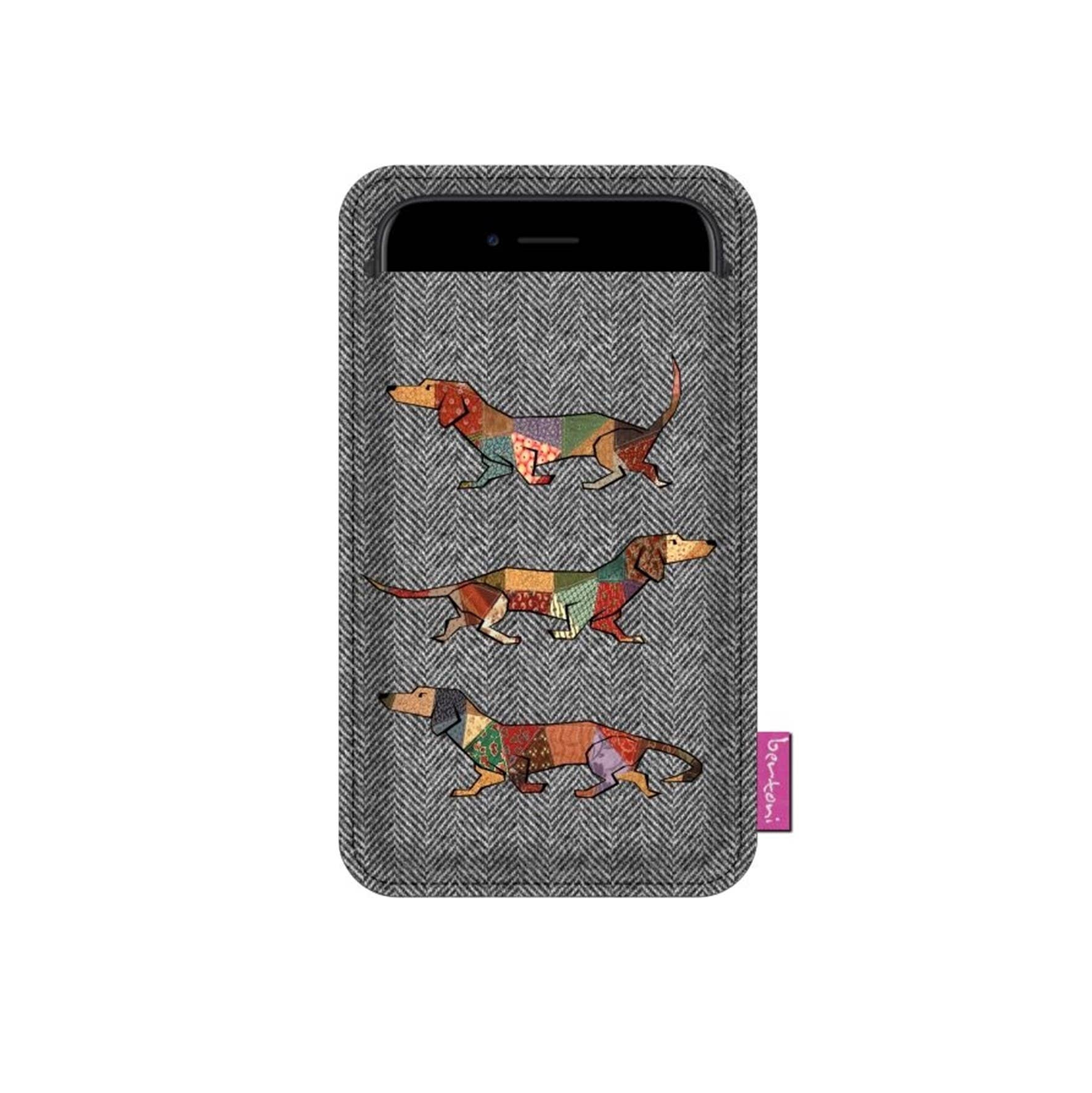 IngrossoBertoni by INCI Srl - Wholesale Phone Case - Women's - Joker Bertoni Grey Felt Smartphone Case