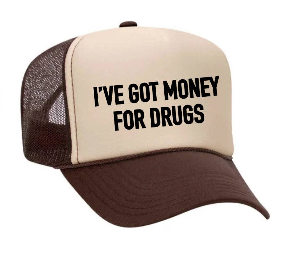 Inappropriate Trucker Hats – Großhandel Trucker-Cap – Unisex – Ich habe Geld für Drugs Trucker Hat20