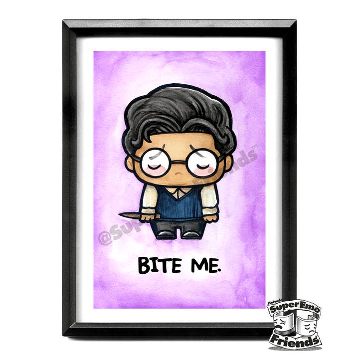 Stampa incorniciata 5x7 di SuperEmoGuillermi per la vendita all'ingrosso da parte di SuperEmoFriends