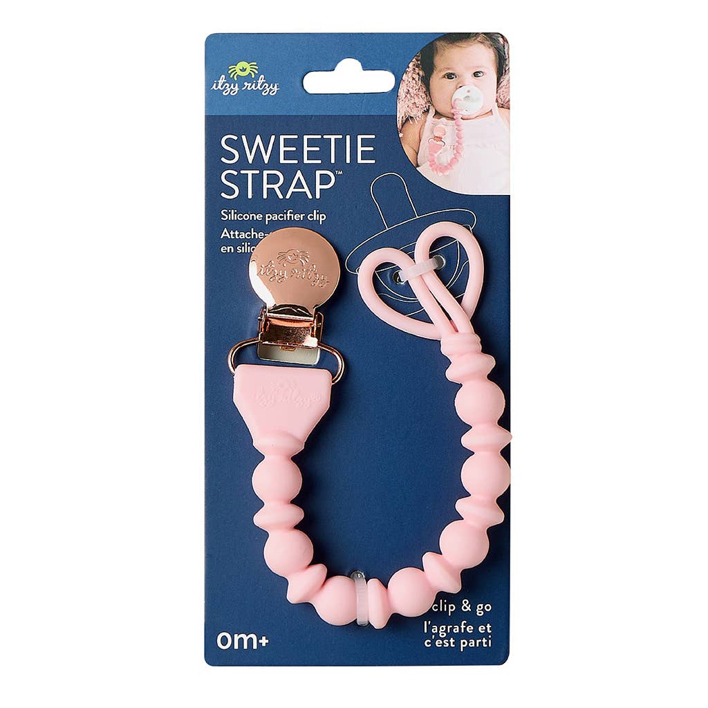 Itzy Ritzy - Vente Pince à tétine – bébé - Sweetie Strap™ Sucette d'une pièce en silicone8