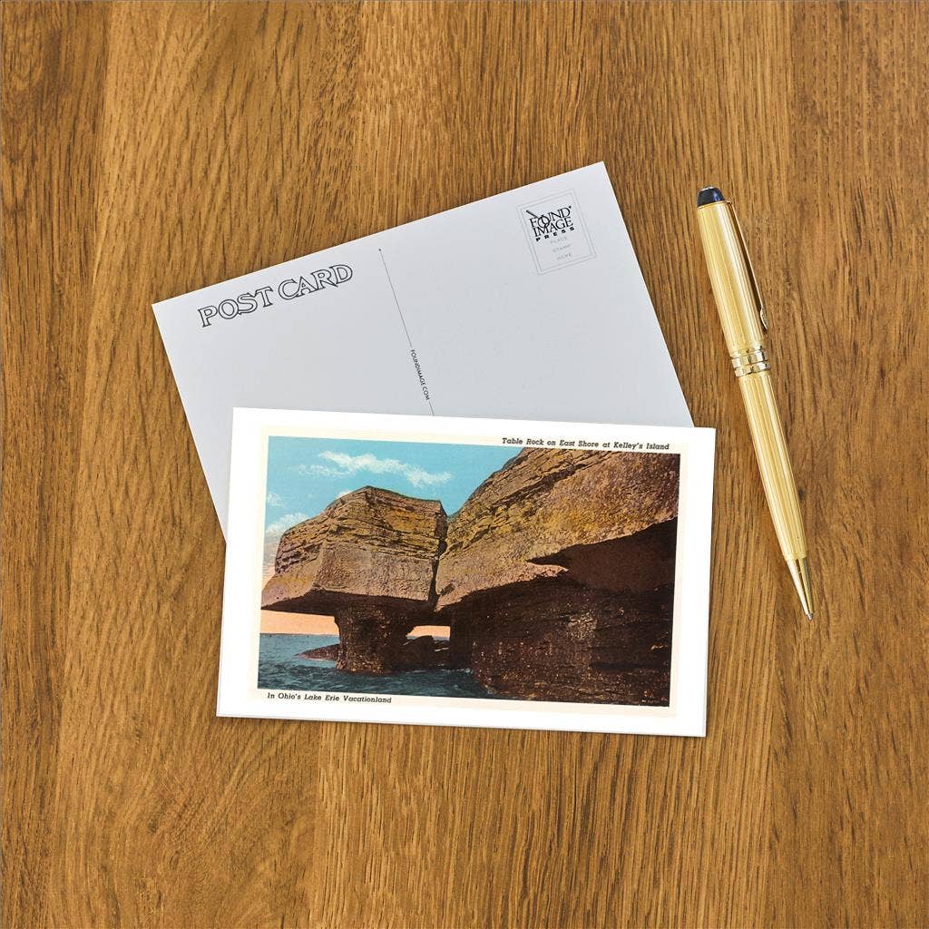 Found Image Press - Wholesale Postcard - Postcard OH-15 Table Rock, Kelley's Island1