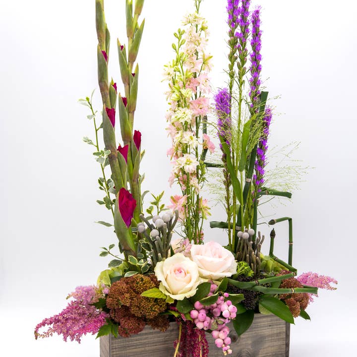 UNIMIX FLORAL - Vente Jardinière - Jardines/contenants en bois 12 « x 4"5